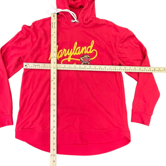 Y2K University Maryland Champion Pullover Sweatshirt Hoodie Sweater Sz M - Picture 3 of 3